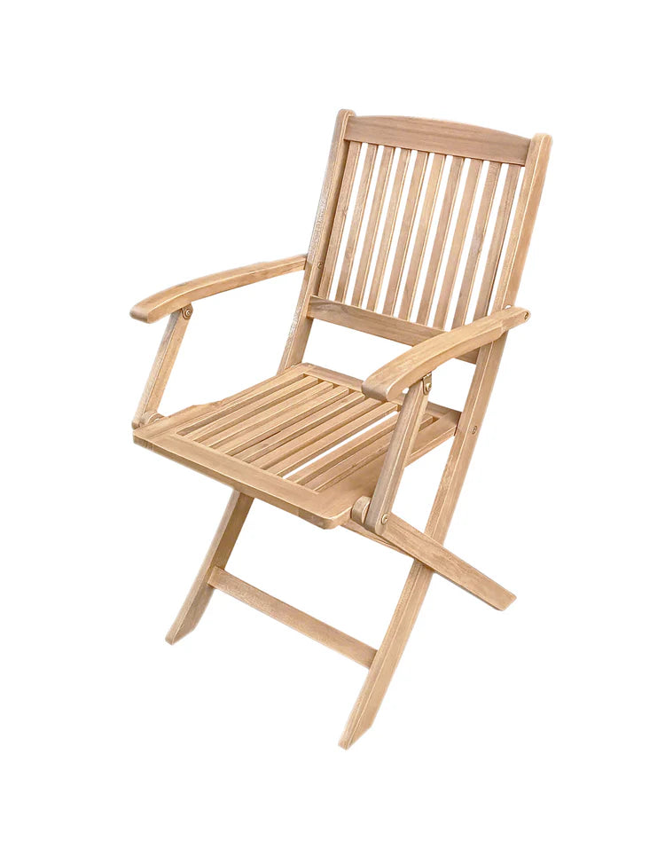 London 4 Seater Square Folding Set with London Folding Armchairs