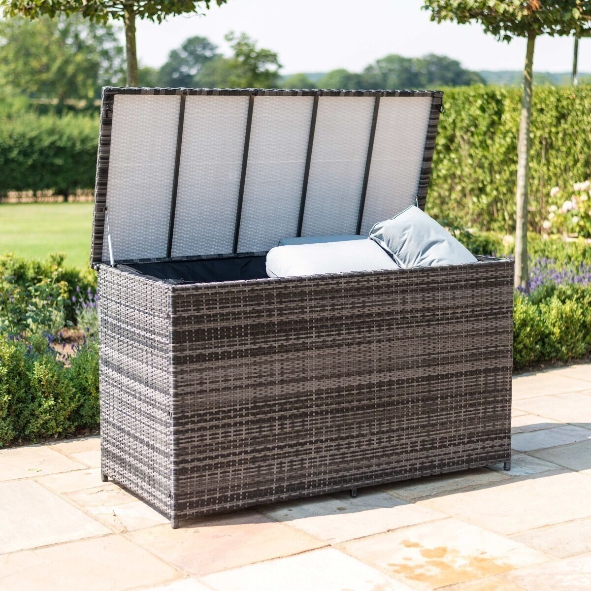 Homeflair - Rattan Storage Box - Grey