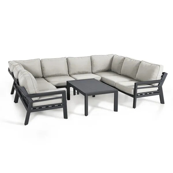 Homeflair - New York U-Shaped Aluminium Corner Sofa Set