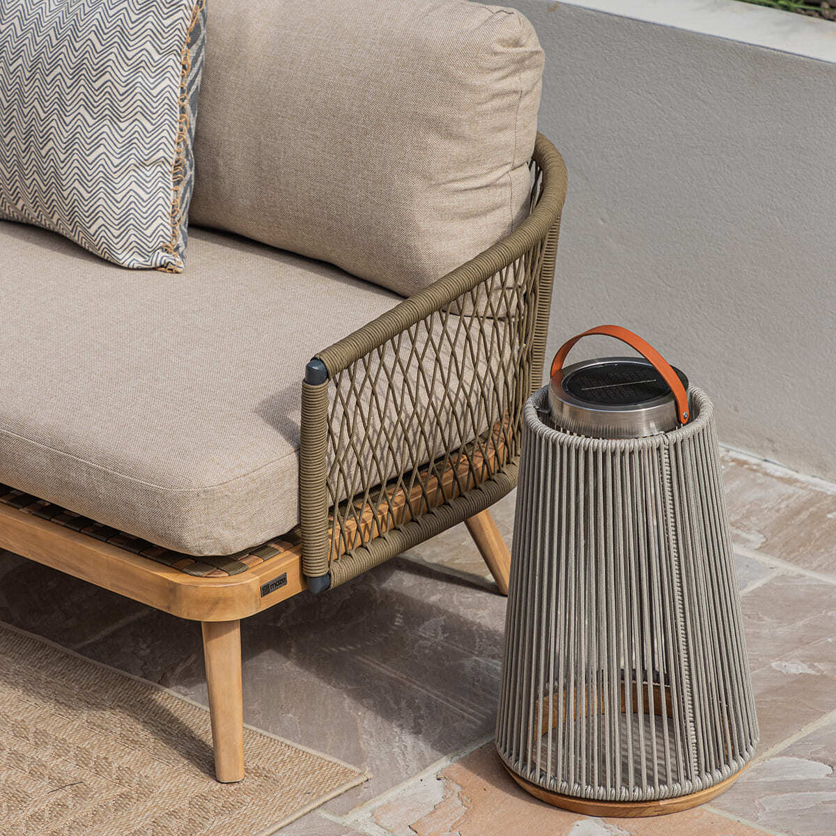 Homeflair - Bali Rope Weave Corner Dining Set