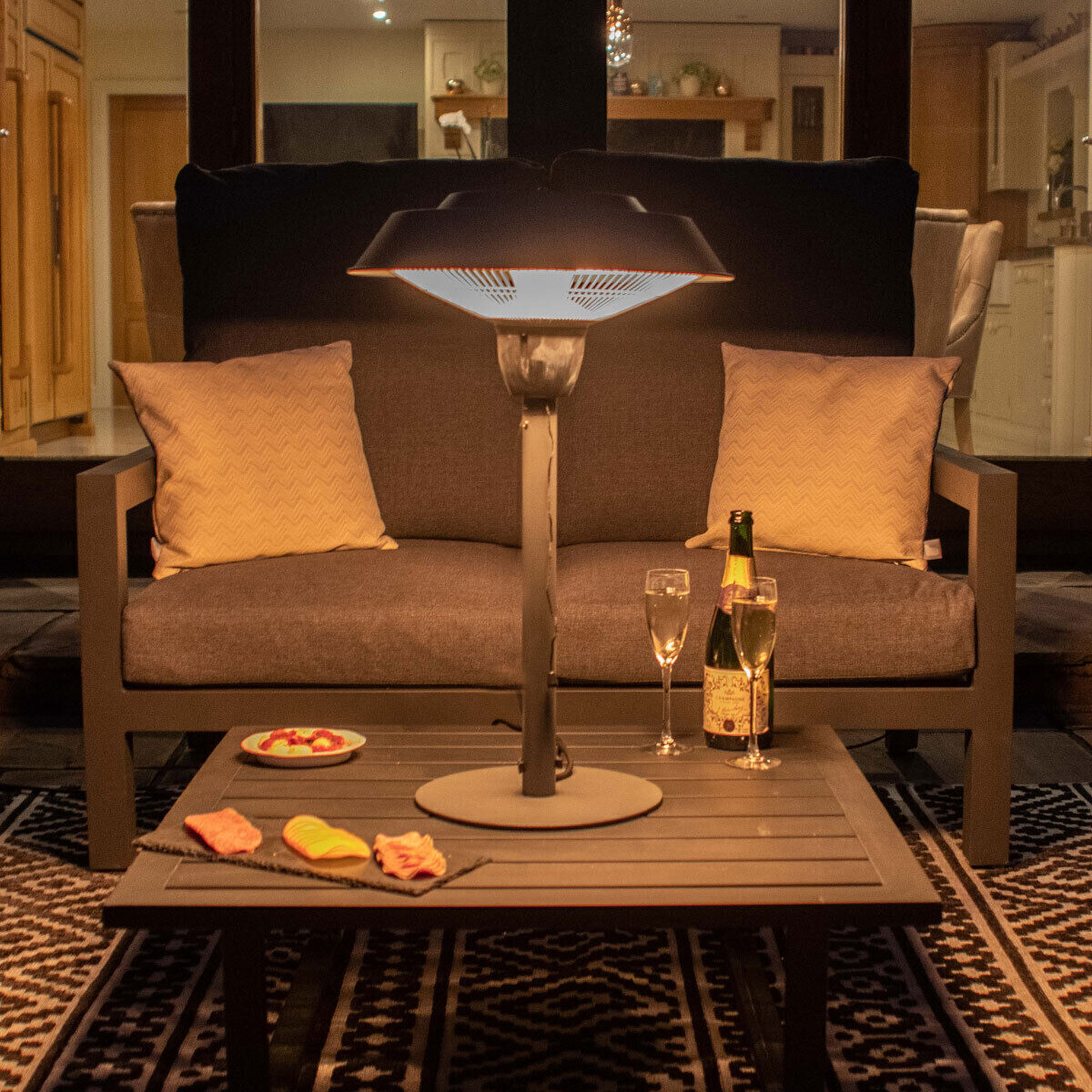 Homeflair - 1500W Hestia Table Top Electric Patio Heater