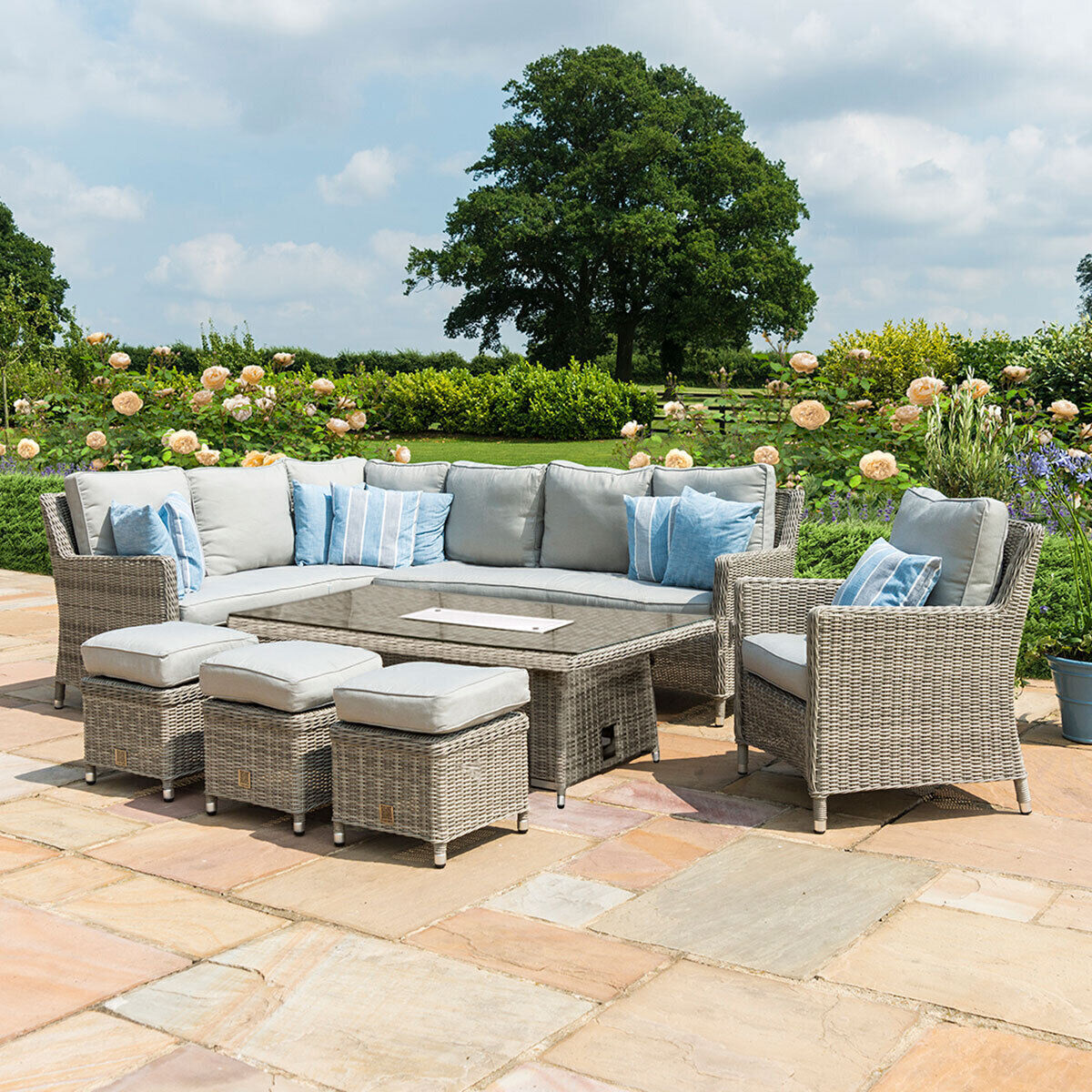 Homeflair - Oxford Corner Rattan Dining Set