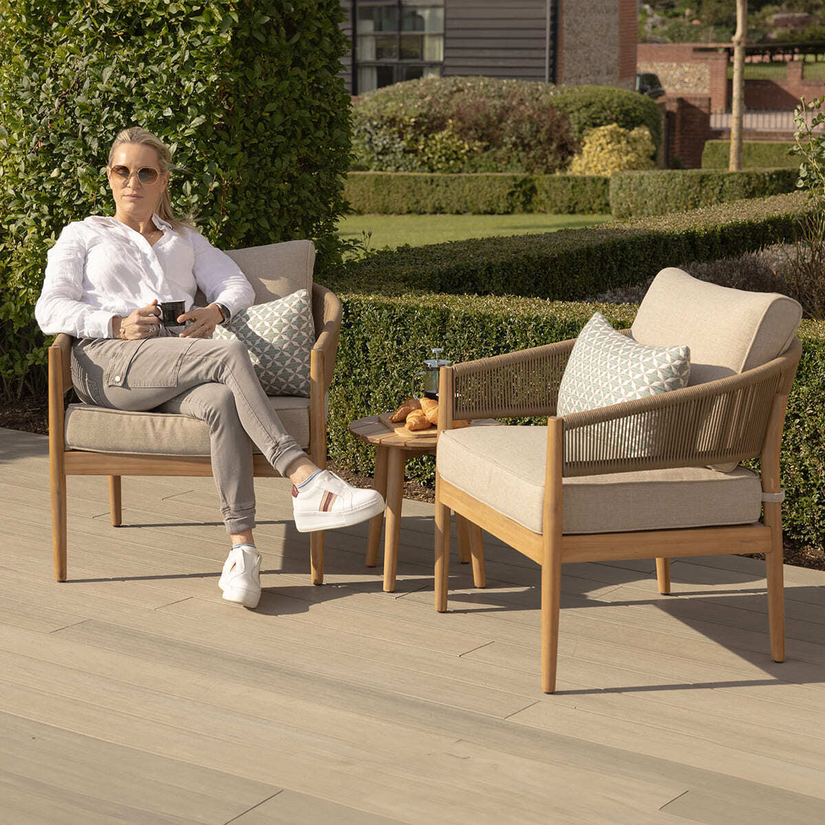 Homeflair - Porto Rope Weave Lounge Set