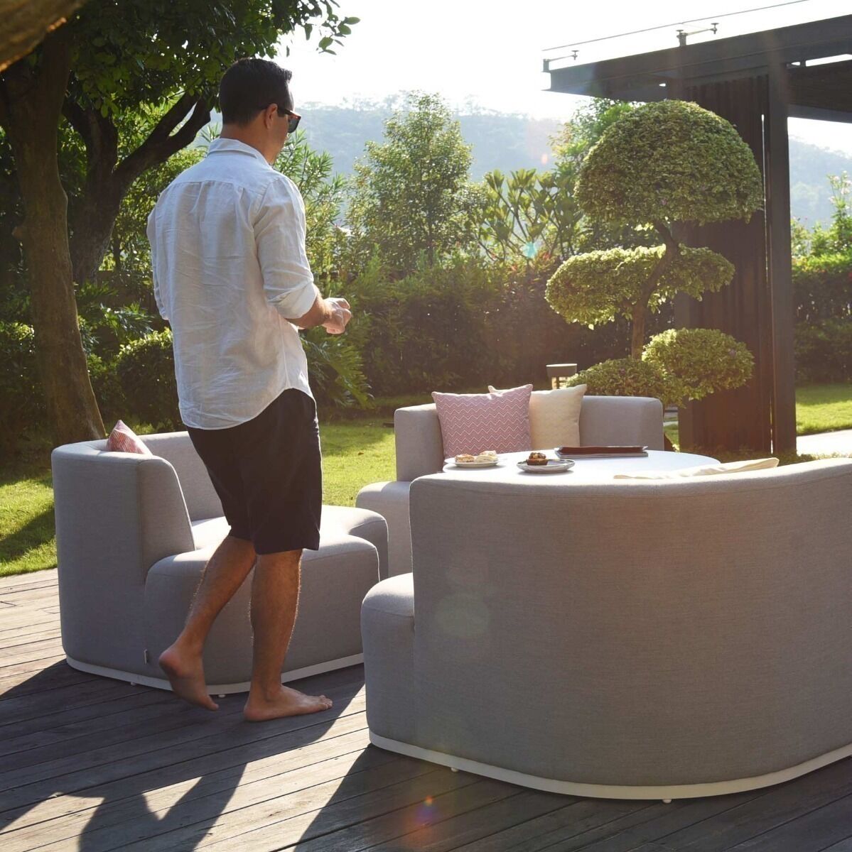 Homeflair - Outdoor Fabric Snug Lifestyle Suite