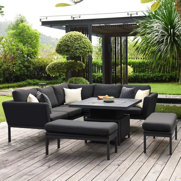 Outdoor Fabric Pulse U Shape Corner Dining Set