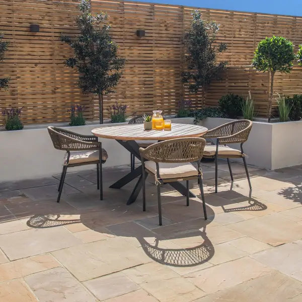 Homeflair - Bali Rope Weave Dining Set