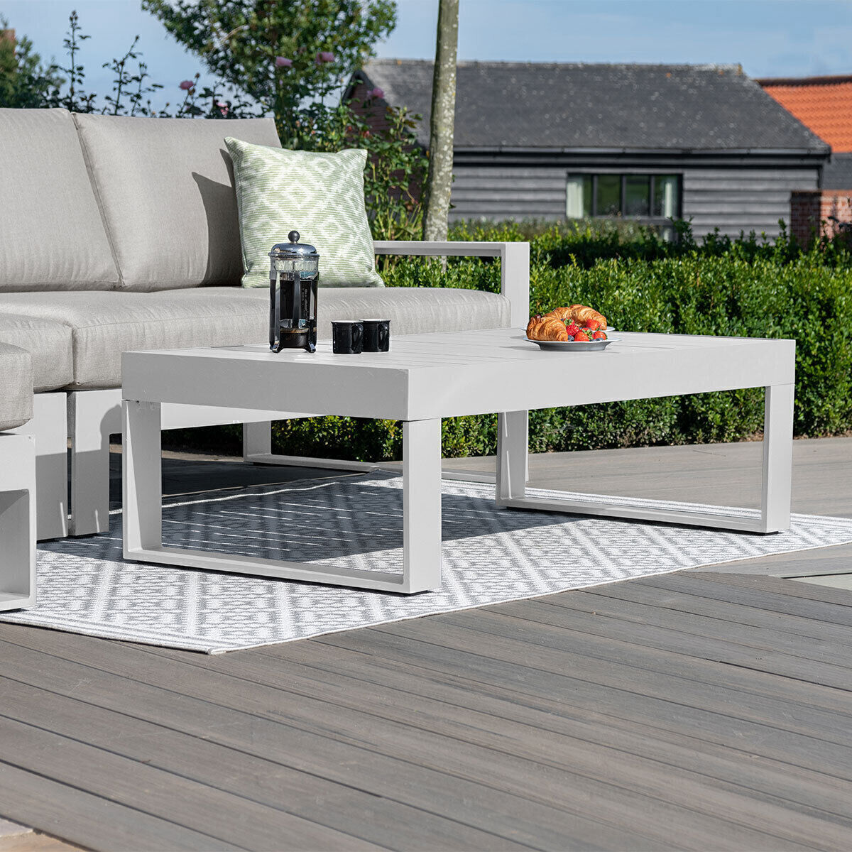 Homeflair – Amalfi Chaise Aluminium Sofa Set