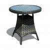 NEW Tammy Rattan Garden Grey Bistro Set Table + 2 Chairs