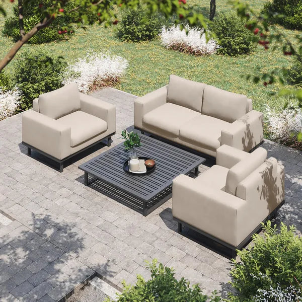Outdoor Fabric Ethos Corner Group - Flanelle