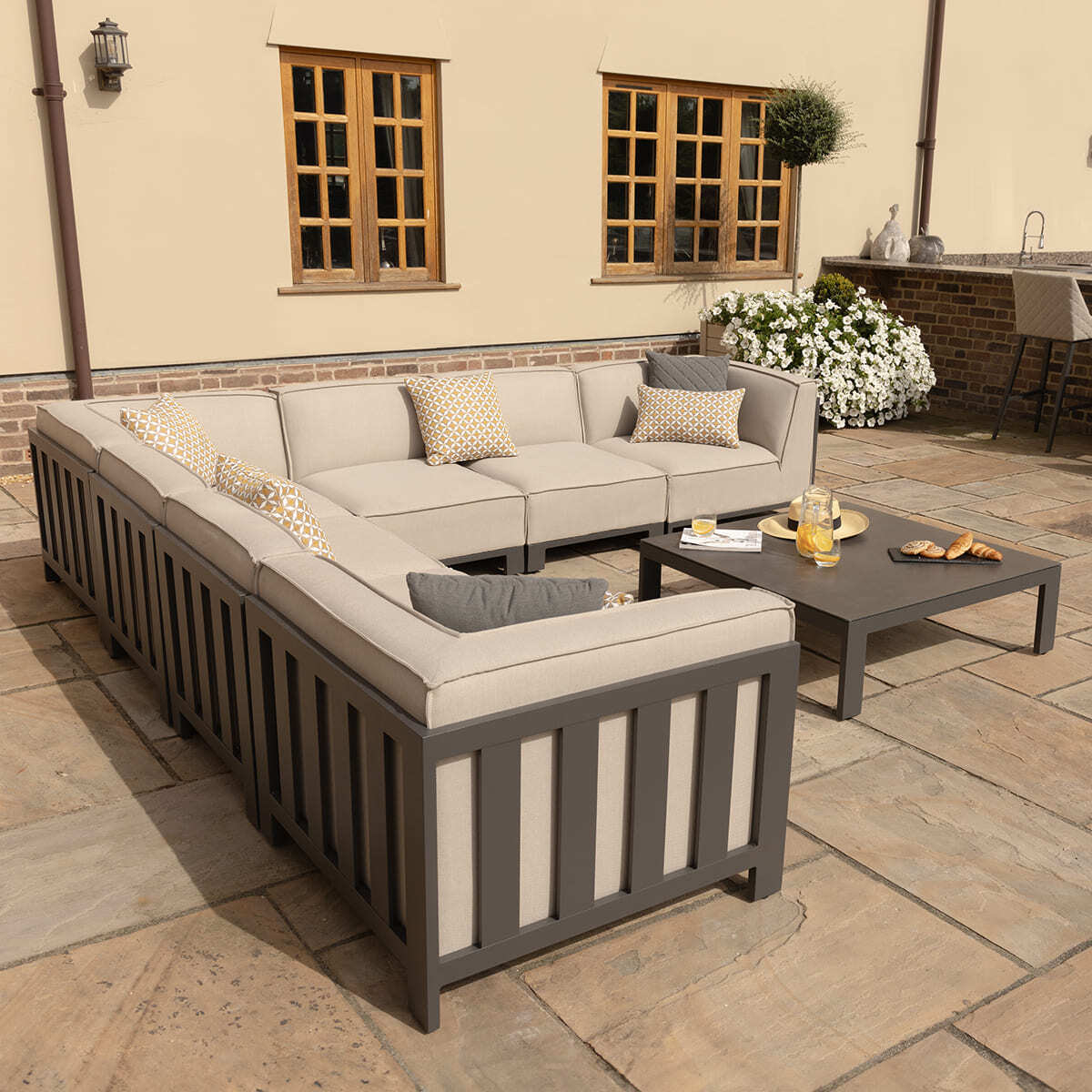 Homeflair - Outdoor Fabric Ibiza Large Corner Sofa Set