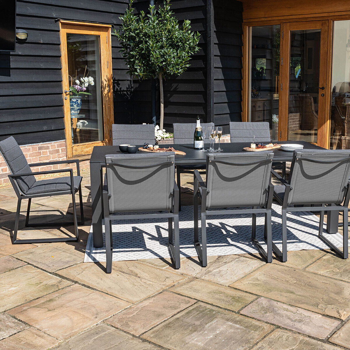 Homeflair - Manhattan Aluminium Dining Set