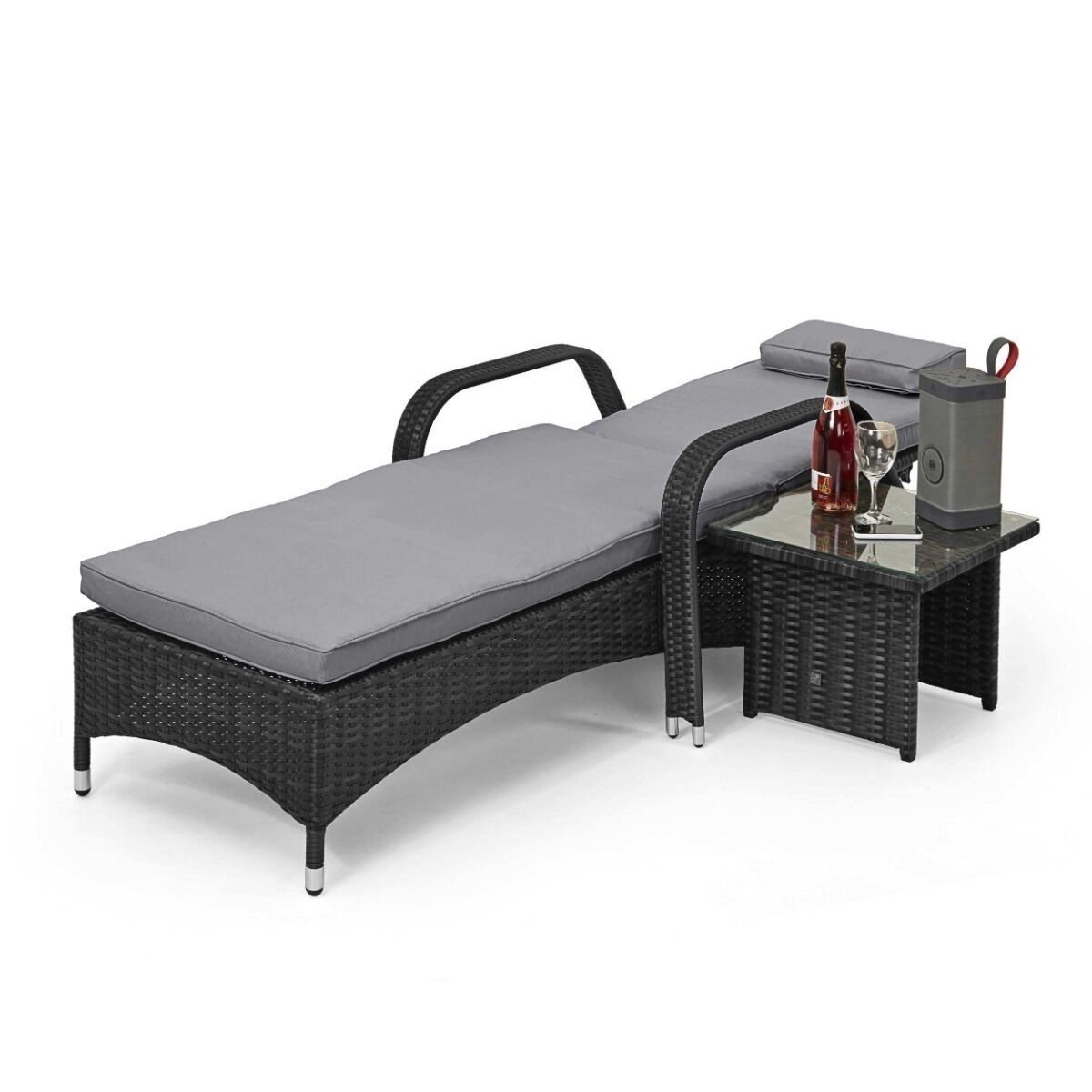 Homeflair - Florida Rattan Sunlounger Set