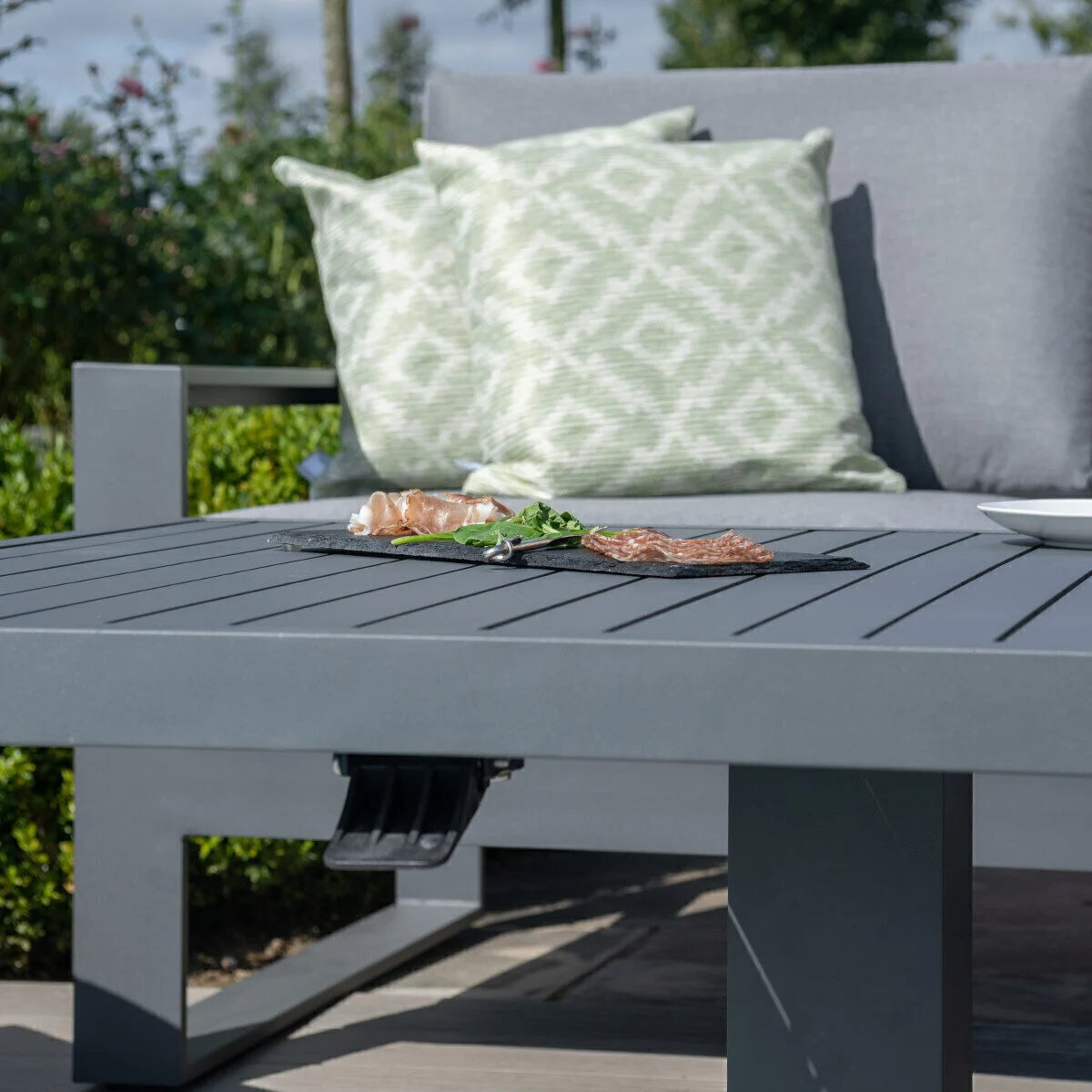 Homeflair -Amalfi Large Aluminium Corner Dining Set