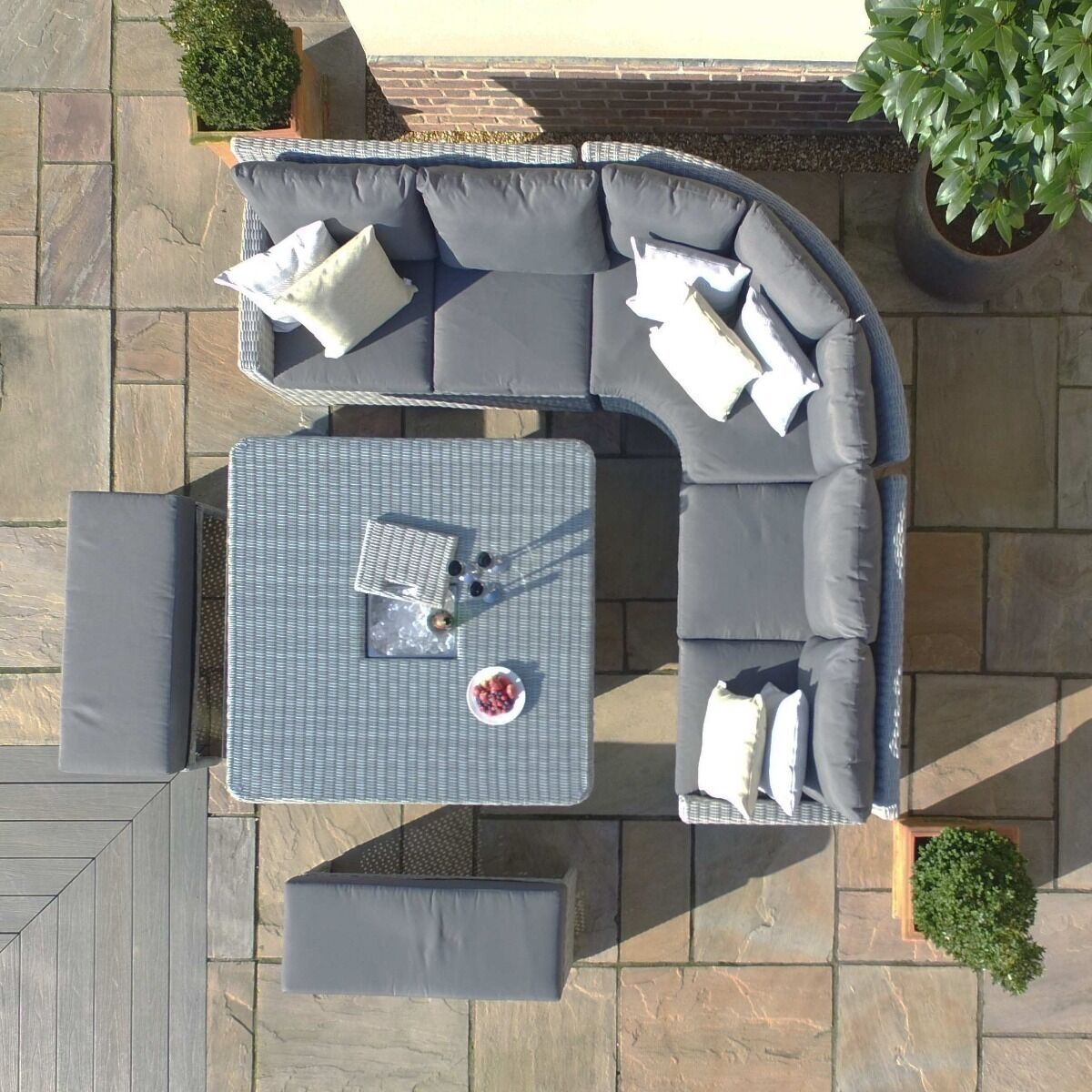 Homeflair - Ascot Deluxe Rattan Corner Dining Set