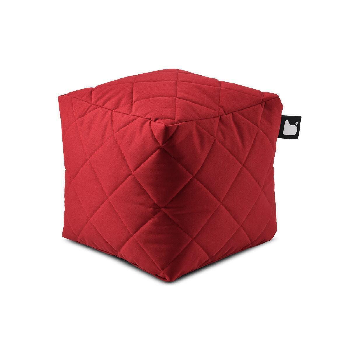 Homeflair - Quilted Bean Box - Red