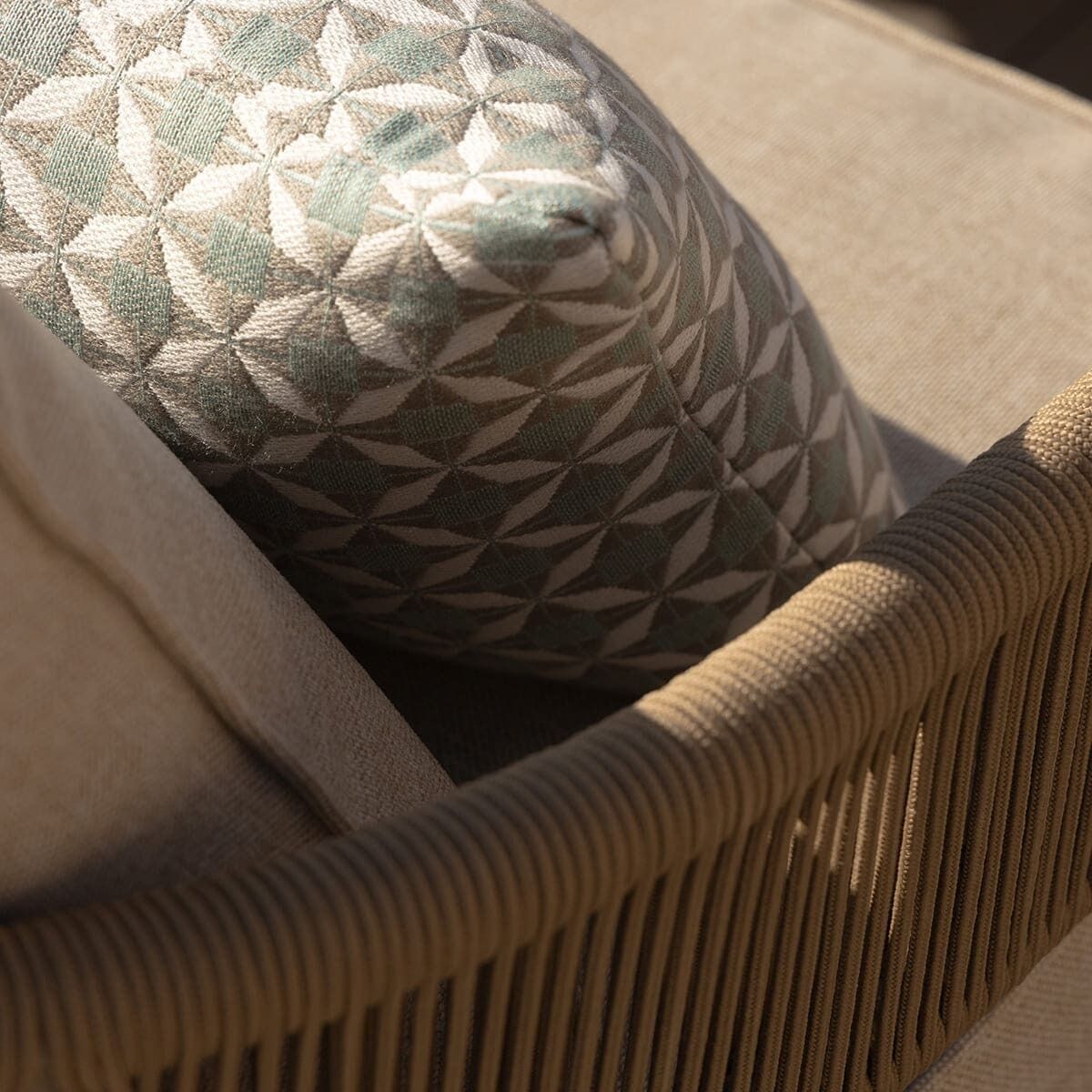 Homeflair - Porto Rope Weave Corner Sofa Set