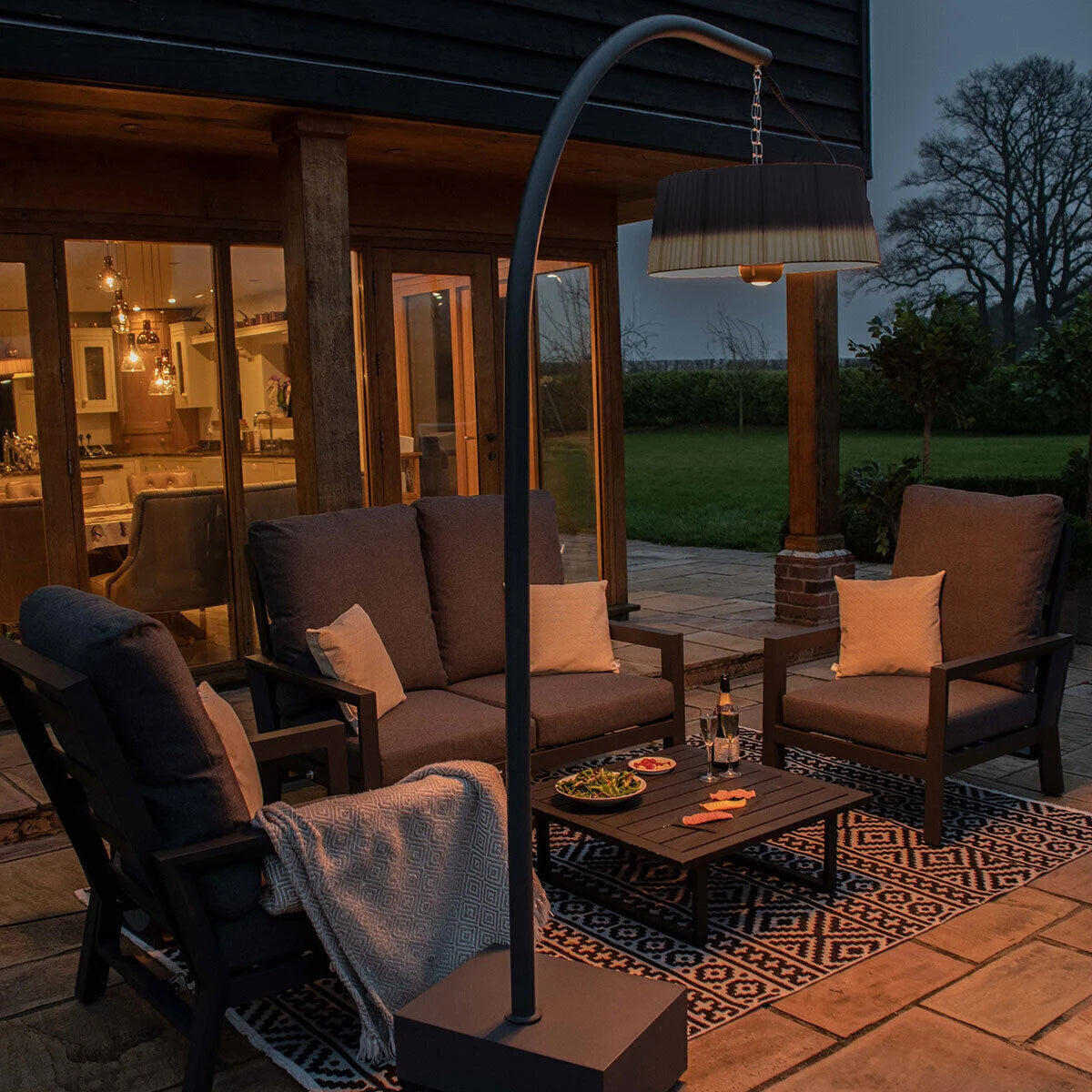 Homeflair -1800W Lyra Overhang Electric Patio Heater