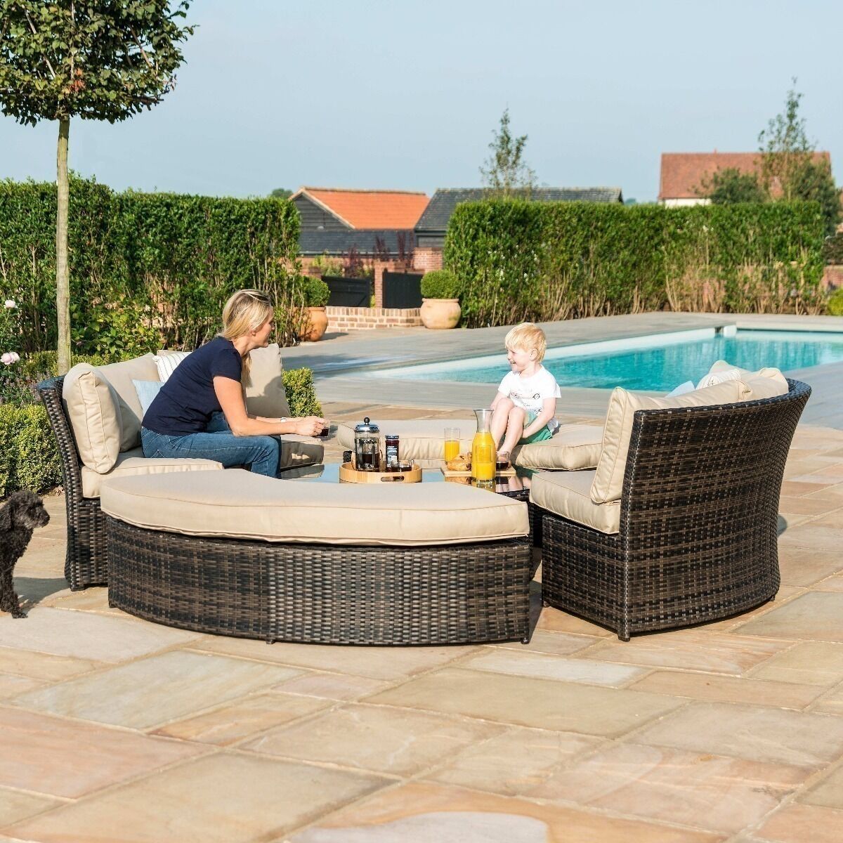 Homeflair - Chelsea Rattan Lifestyle Suite