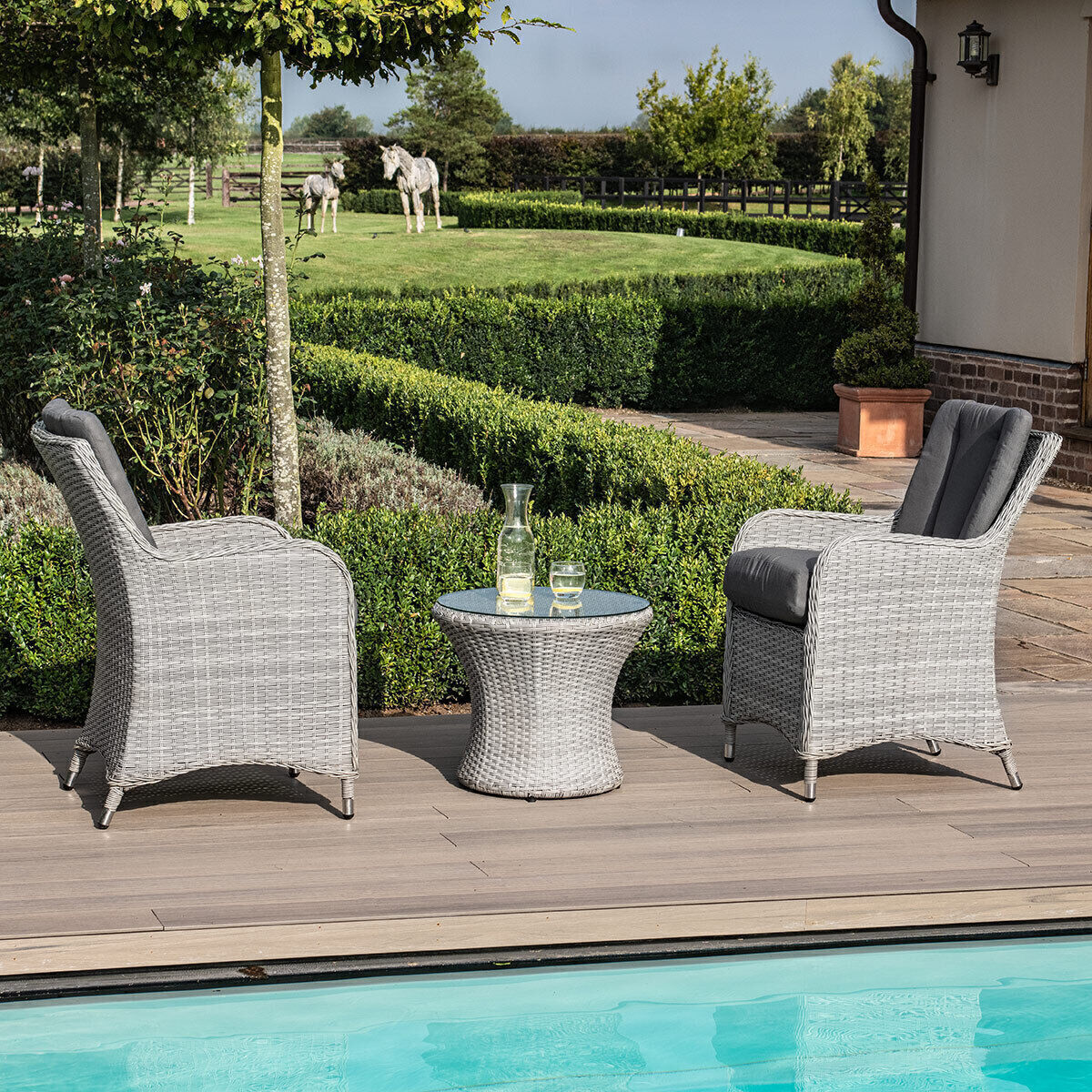 Homeflair - Ascot Rattan Bistro Set