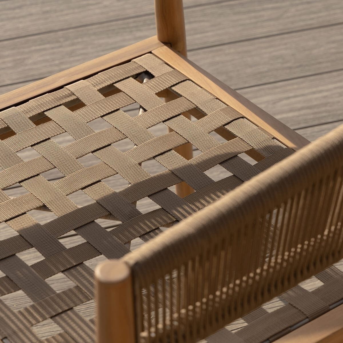 Homeflair - Porto Rope Weave 2 Seat Sofa Set