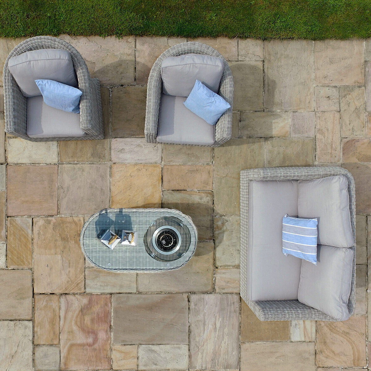 Homeflair – Oxford 2 Seat Rattan Sofa Set