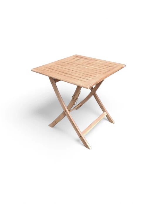 London 2 Seater Square Folding Bistro Set with London Folding Armchairs