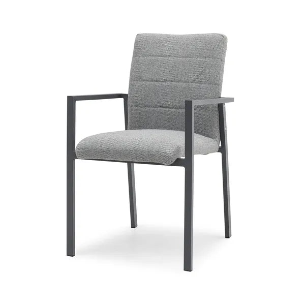 Outdoor Fabric Pair of Ibiza Dining Chairs - Oatmeal
