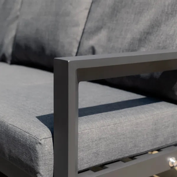 Manhattan Reclining Aluminium Corner Sofa Set