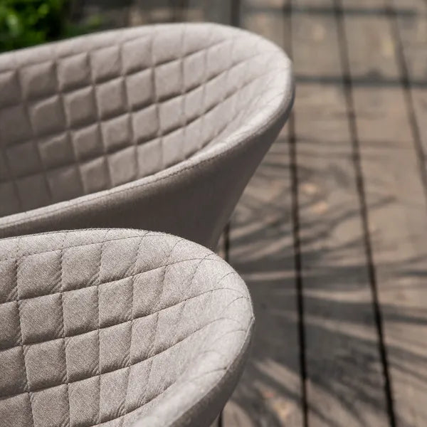 Outdoor Fabric Pair of Ambition Dining Chairs - Flanelle
