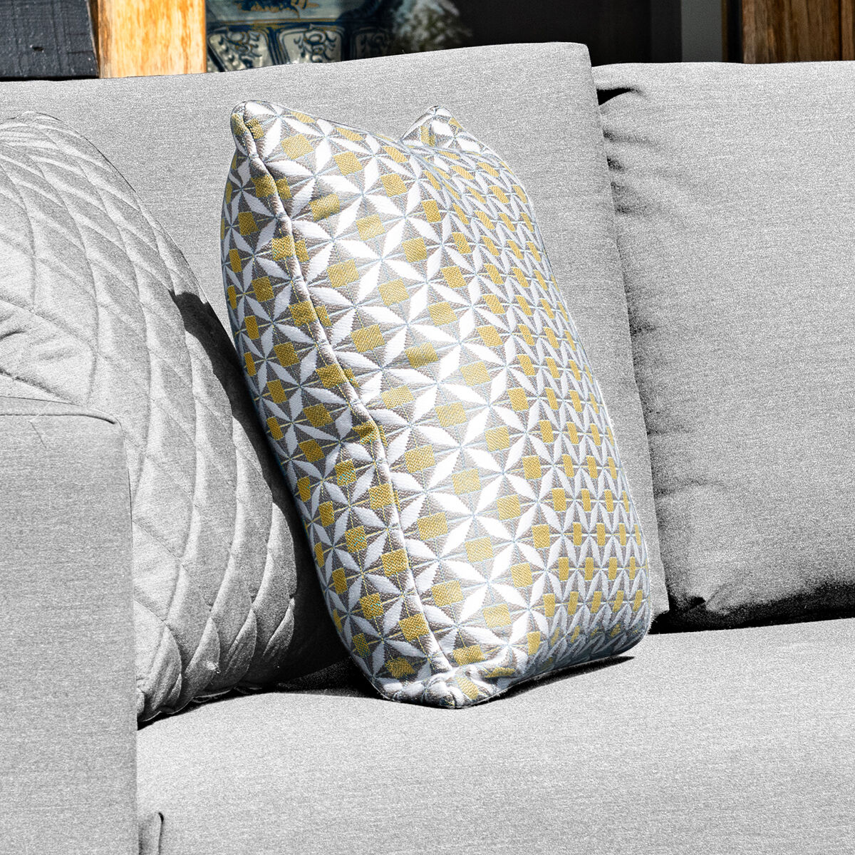 Homeflair -Pair of Outdoor Fabric Scatter Cushion