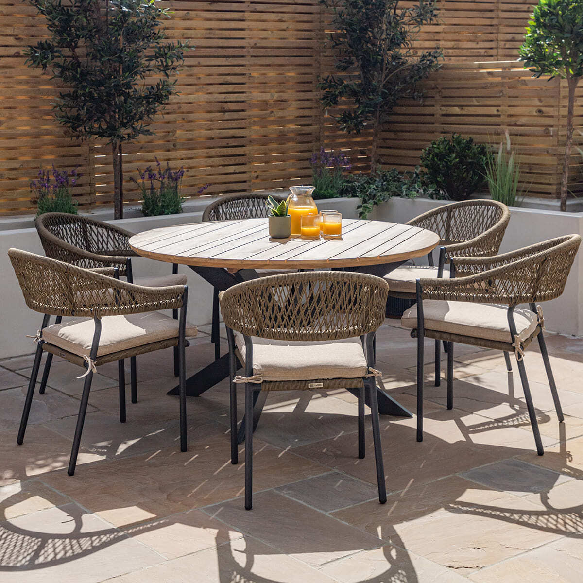 Homeflair - Bali Rope Weave Dining Set