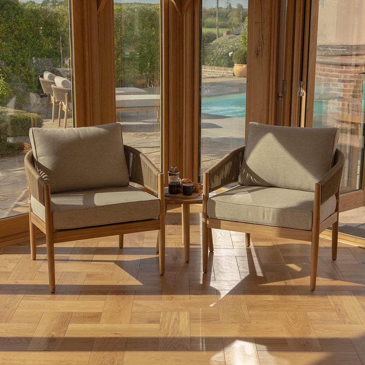 Homeflair - Porto Rope Weave Lounge Set