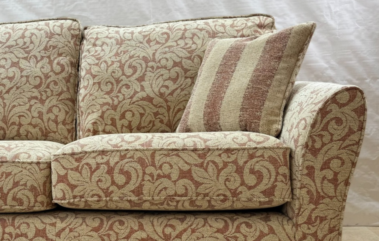 Cinnamon Ex-Display Floral 3 + 2 Seater Fabric Sofas | EXCIN