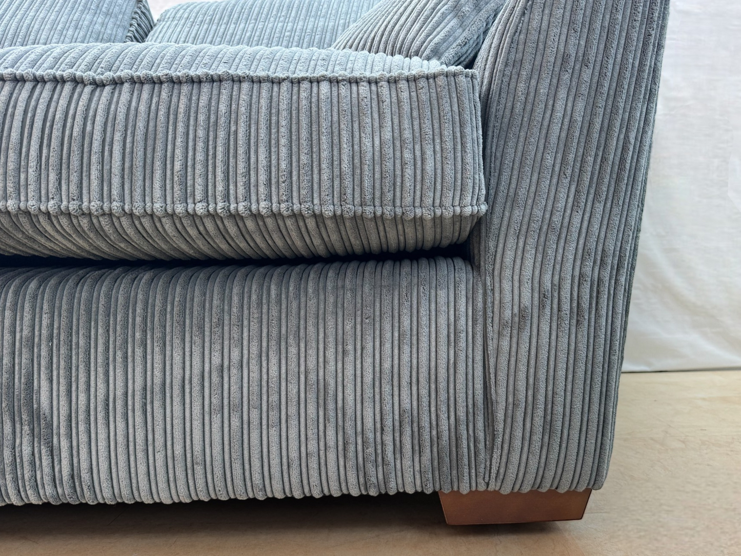 Cord Fantasia Ex-Display Grey Fabric 3 + 2 Seater Sofa Set | EXCOR