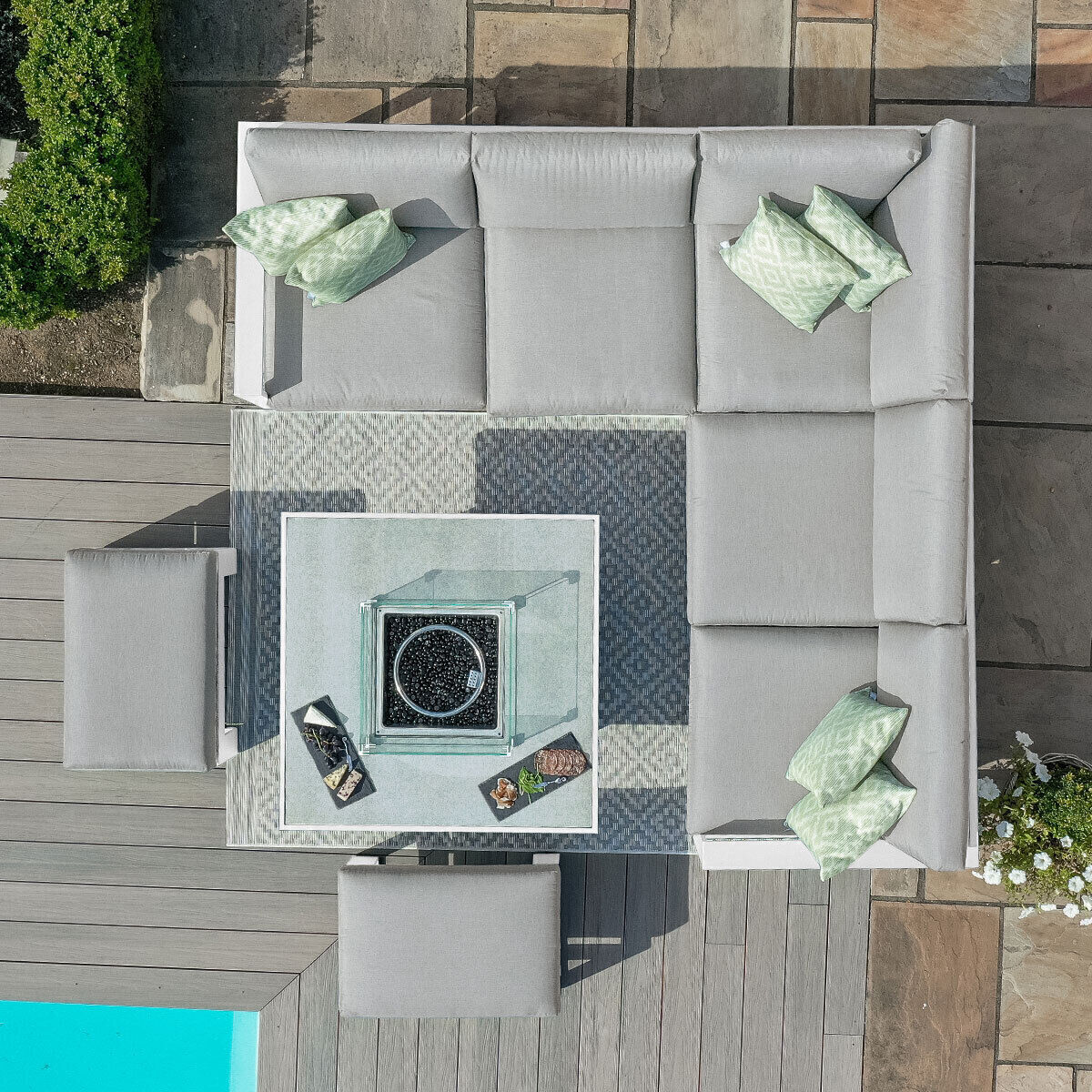 Homeflair – Amalfi S Aluminium Corner Dining Set