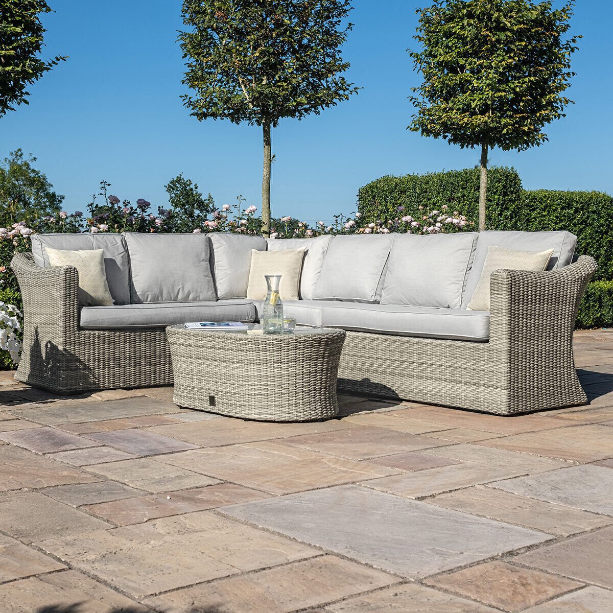 Homeflair - Oxford Large Rattan Corner Sofa Set