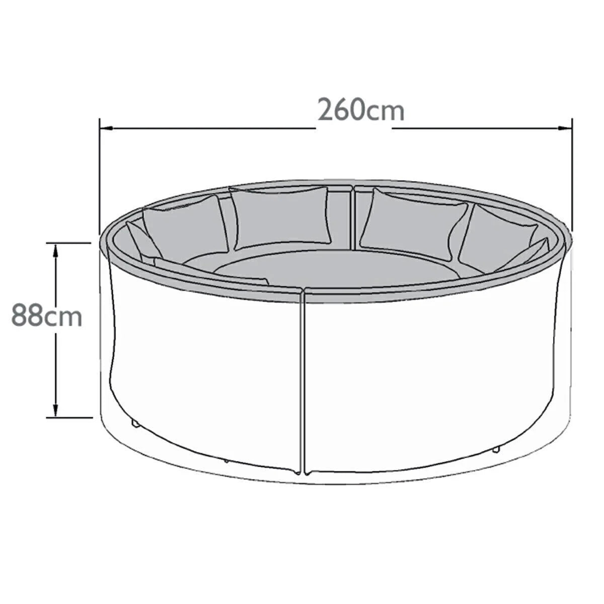 Homeflair -Dallas/Ascot Round Sofa Dining Set