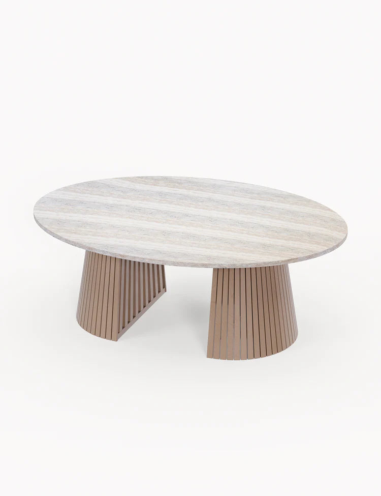Jupiter 6 Seater Ellipse D Conical Dining Set with Sol Dining Chairs