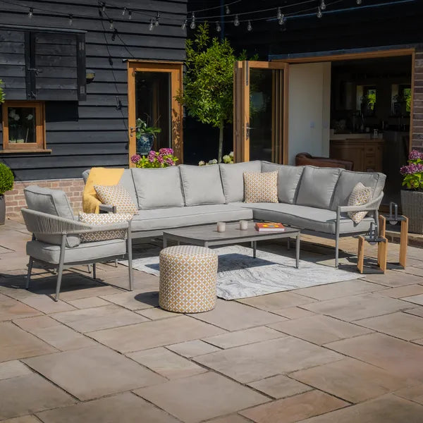 Florence Rope Weave Small Corner Sofa Set