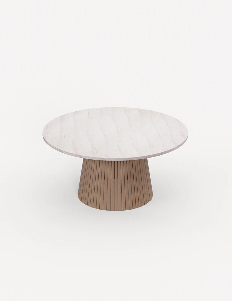 Saturn 6 Seater Round Conical Dining Set with Roma Dining Chairs