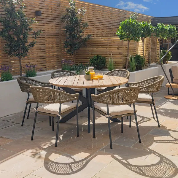 Homeflair - Bali Rope Weave Dining Set