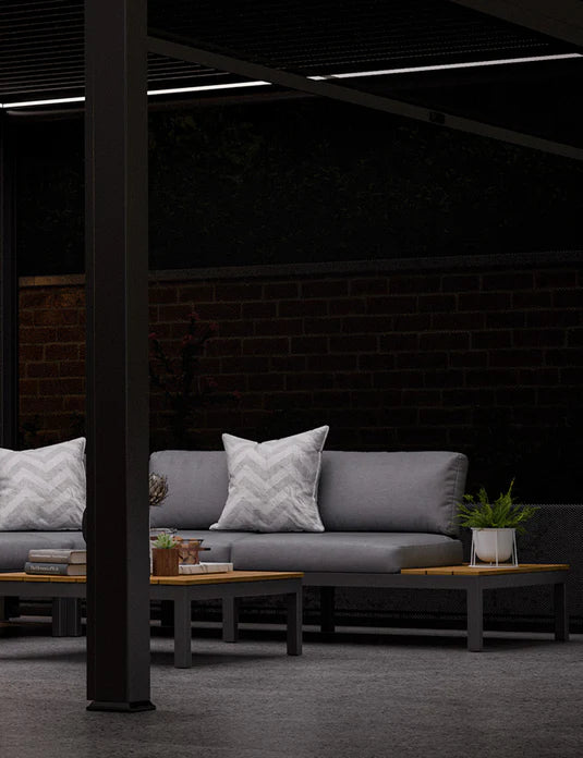 Aspen Teak 6 Seater Modular Corner Lounging Set with Coffee Table