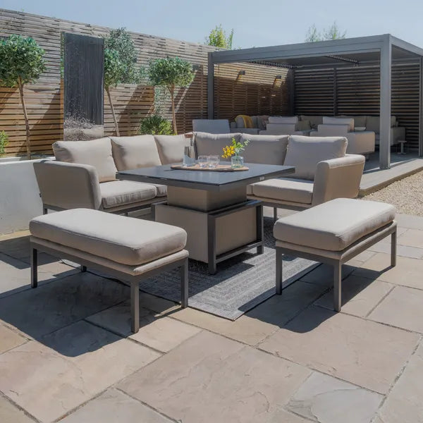 Outdoor Fabric Pulse U Shape Corner Dining Set