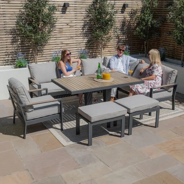 Vancouver Small Aluminium Corner Dining Set
