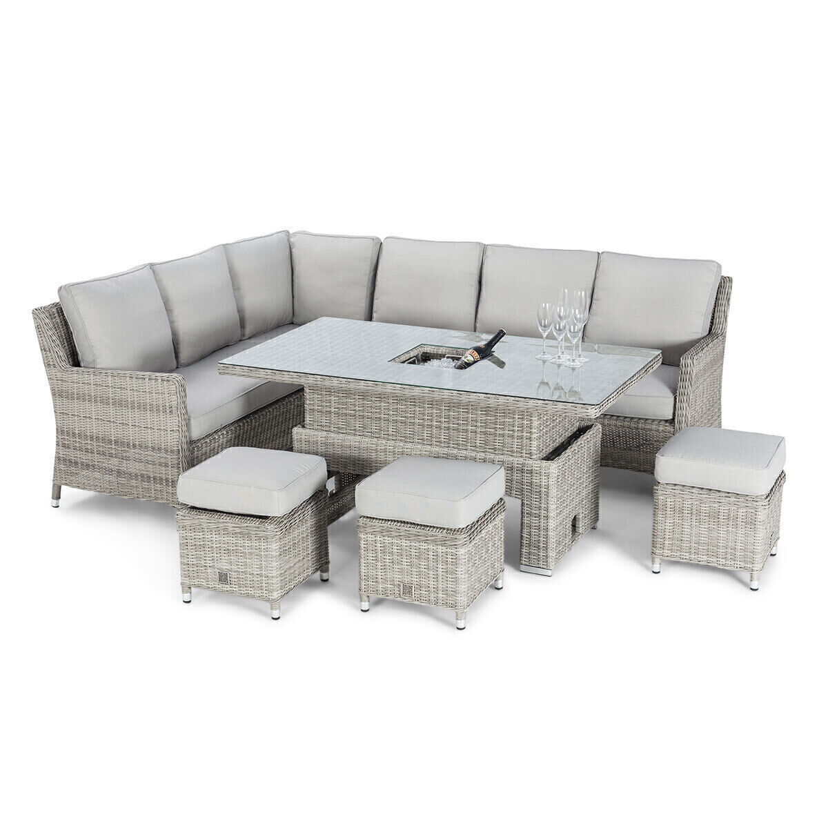 Homeflair - Oxford Rattan Corner Dining Set