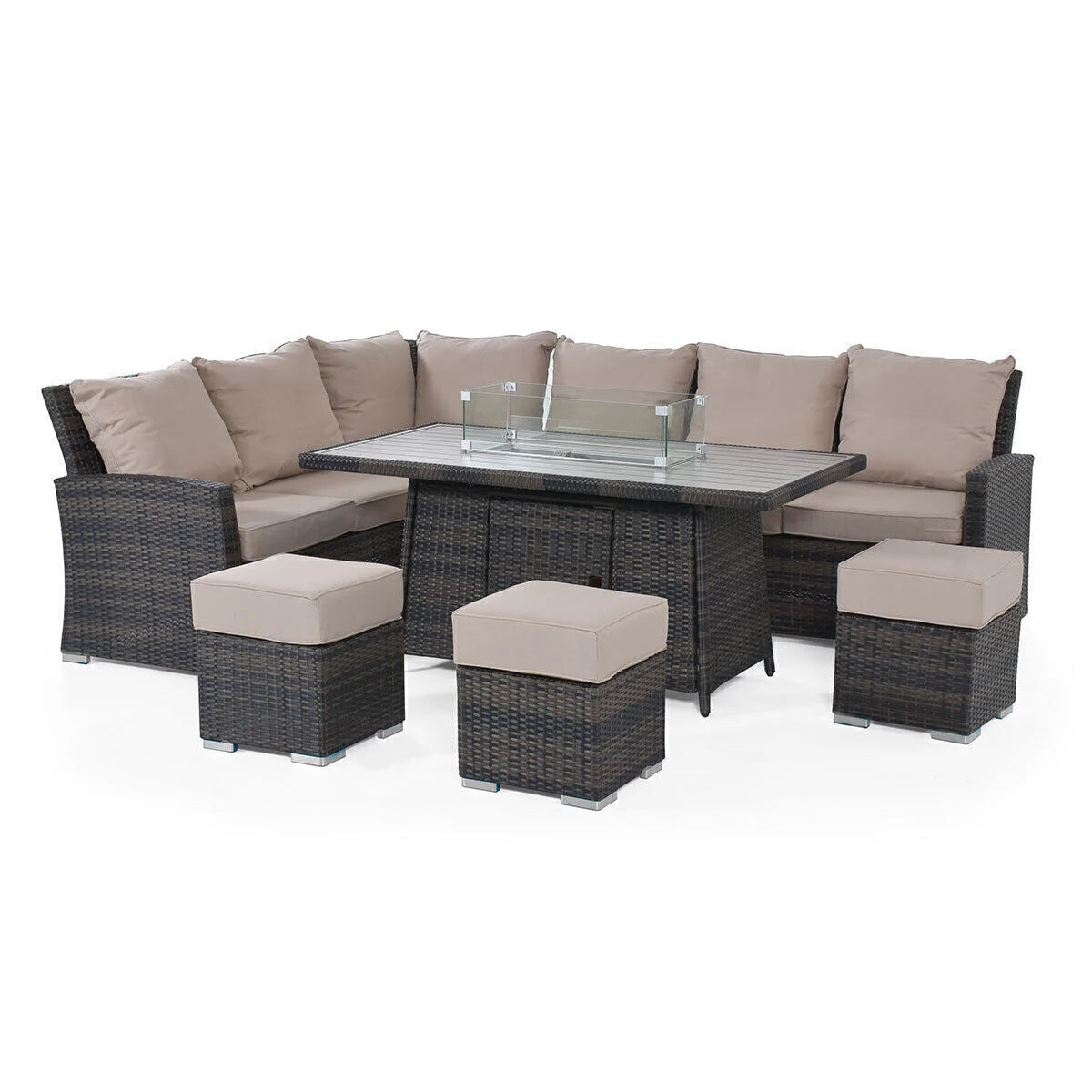 Homeflair - Kingston Corner Rattan Dining Set