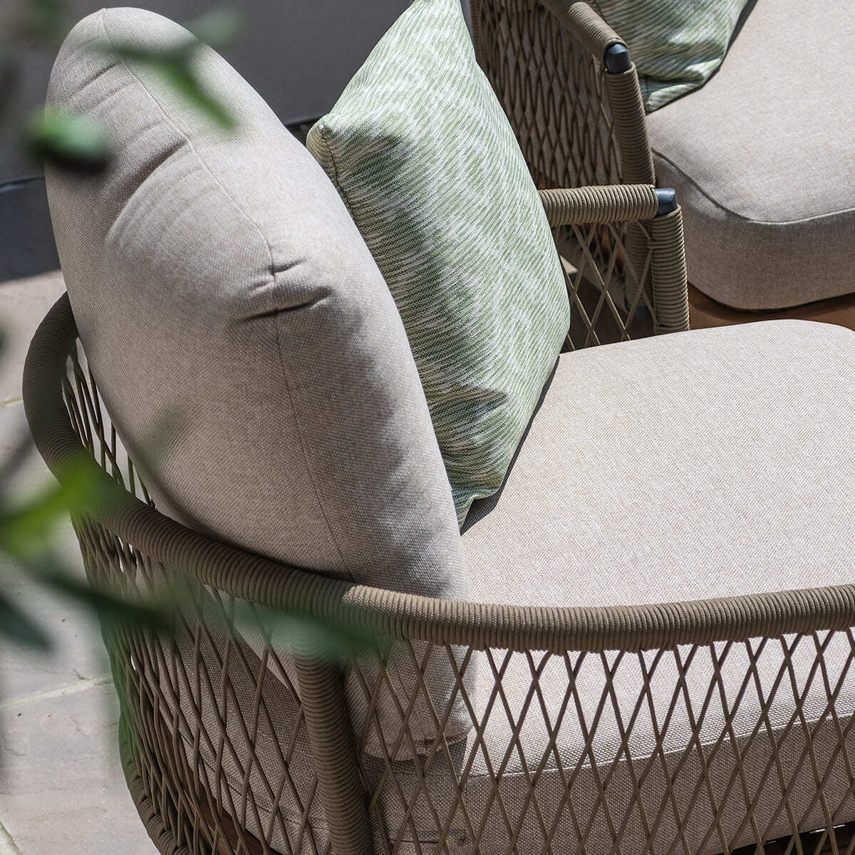 Homeflair - Bali Rope Weave 3 Seat Sofa Set