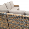 NEW Anna Rattan Brown Large Corner Sofa Set with Rising Table