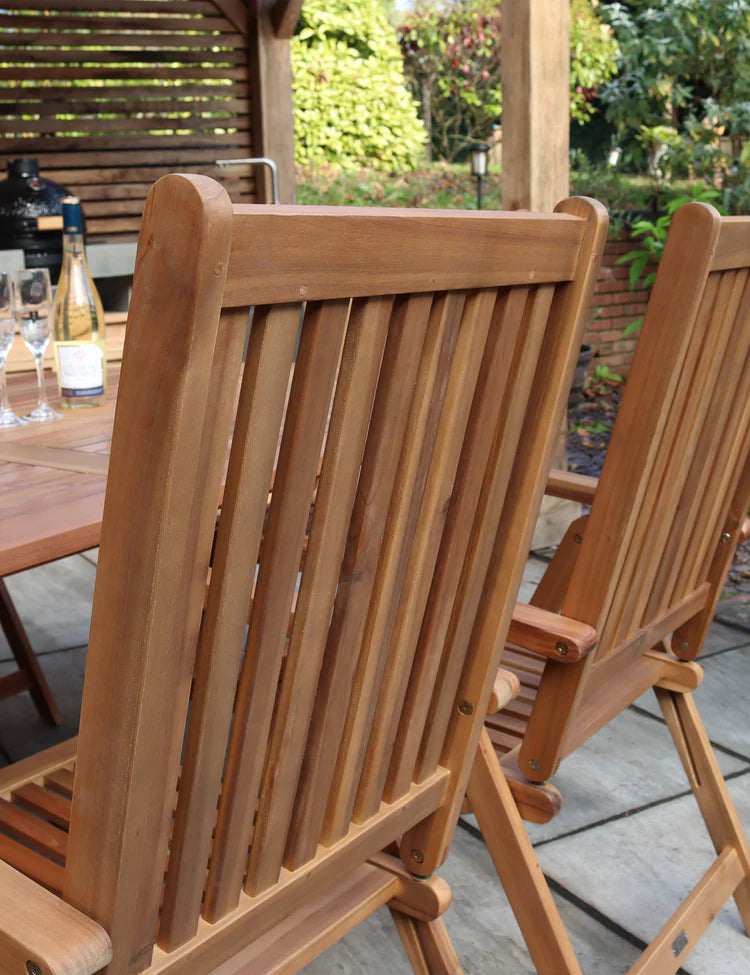 Ellipse 6 Seater Dining Set with Manhattan Recliner Armchairs