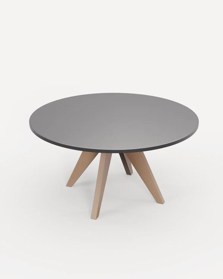 Luna 6 Seater Concrete Dining Set with Roma Stacking Chairs